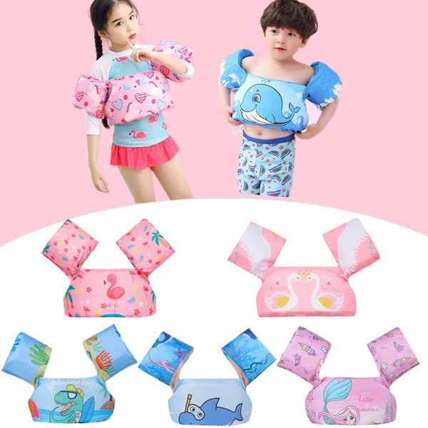 FLOTTY Kids Schwimmhilfe | Schwimmweste mit Armflügeln | Verstellbare Doppel-Schnalle | Für Kinder bis 25 kg