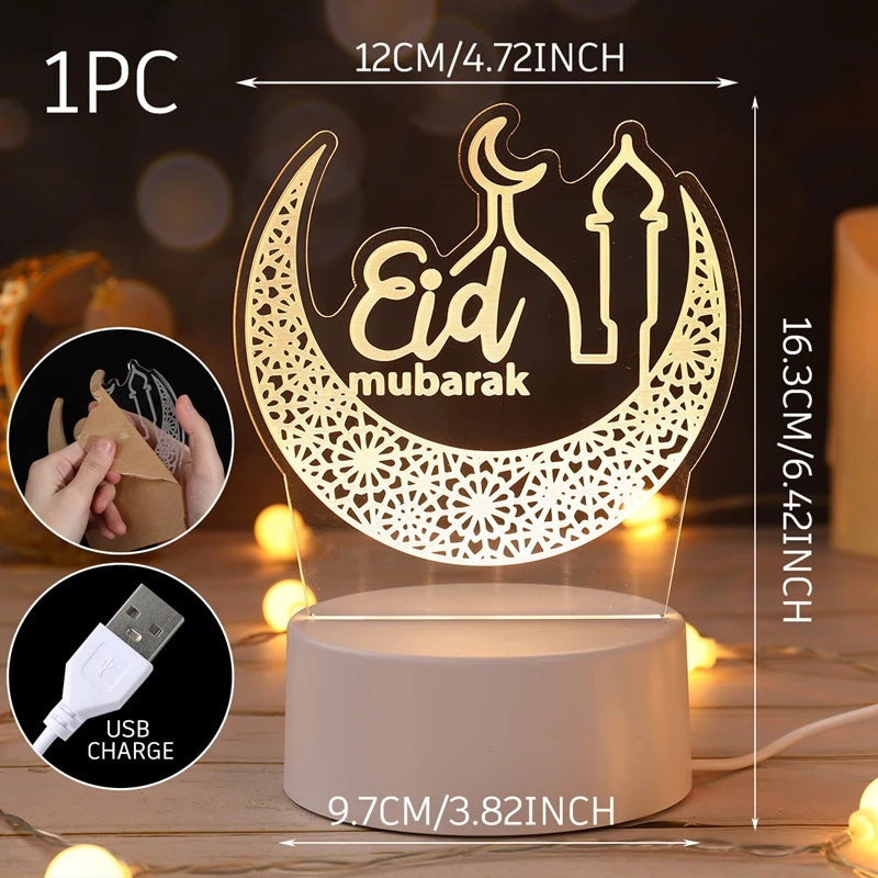 LumiNoor Ramadan Kerzenhalter | Mond-Design | Stimmungsvolle Deko | Metall