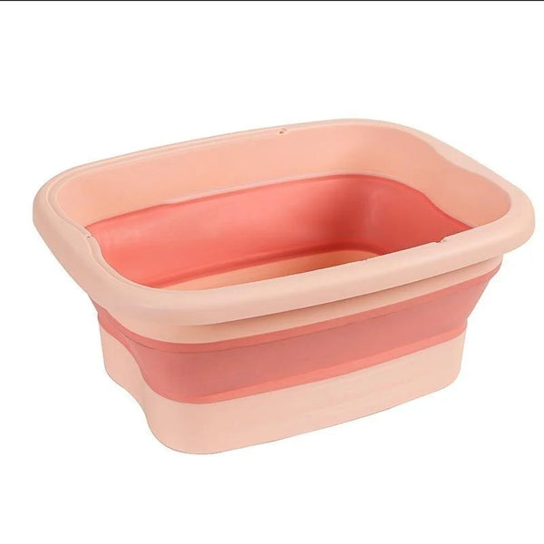 Solevia Faltbare Fußbadewanne mit Massagefunktion | Platzsparend & robust | Für Fußpflege, Pediküre & Entspannung zu Hause