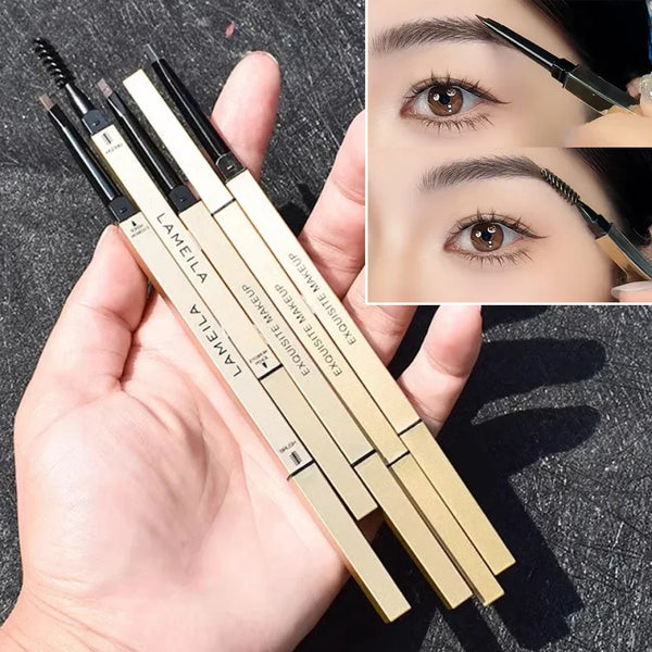 Augenbrauenstift BrowCraft DuoShape | 2-in-1 mit Dreiecksspitze & Bürste | Wasserfest & Präzise | 15,5 cm