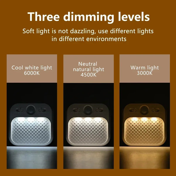 LED-Nachtlicht LumoFlex | Mit Bewegungssensor & Magnetbefestigung | 3 Lichtfarben | Wiederaufladbar