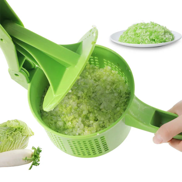 Drylino PressFit Gemüsepresse mit Griff | Wasserentsafter für Füllungen & Gemüse | Ideal für Dumplings & Kraut