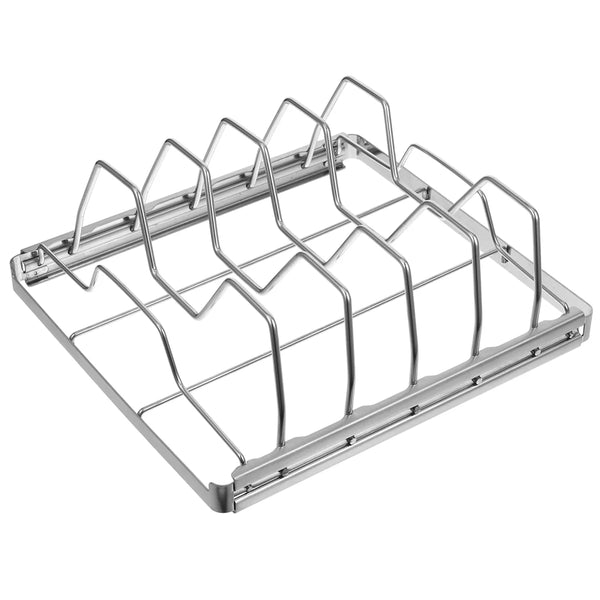 GrillRack Pro Edelstahl-Rippchenhalter | Antihaft & langlebig | Für BBQ, Grill & Backofen | Perfekt für saftige Ribs