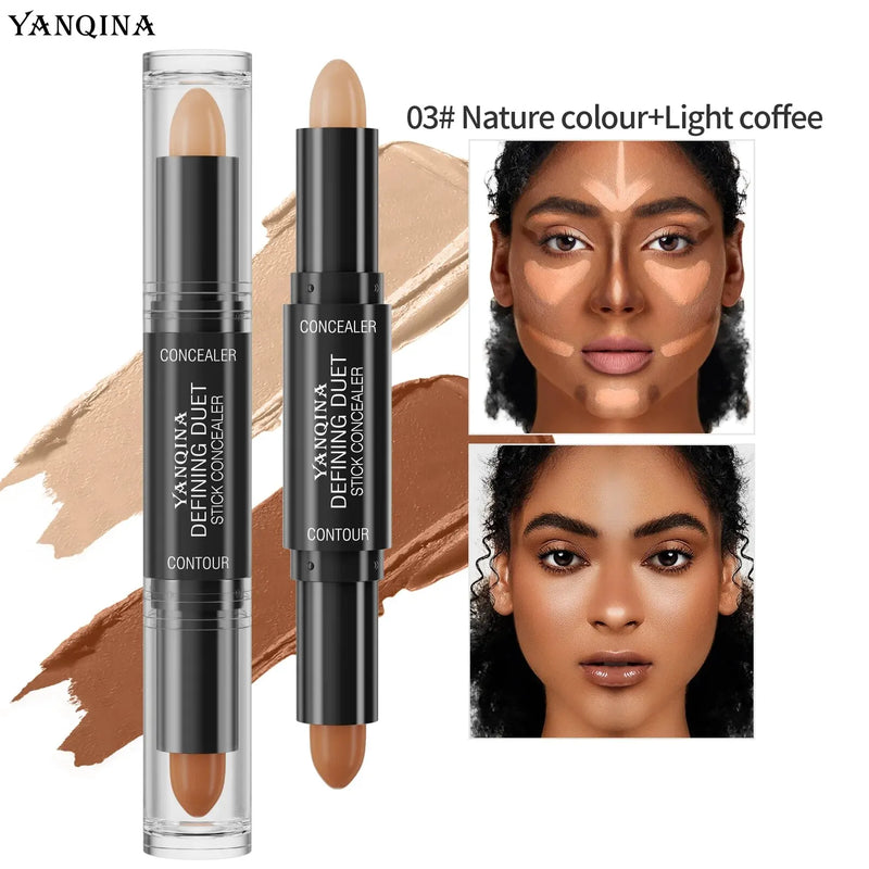 Contour & Highlighter Stick DuoGlow | 2-in-1 Creme-Stick | Wasserdicht & Natürliches Finish | Für alle Hauttöne