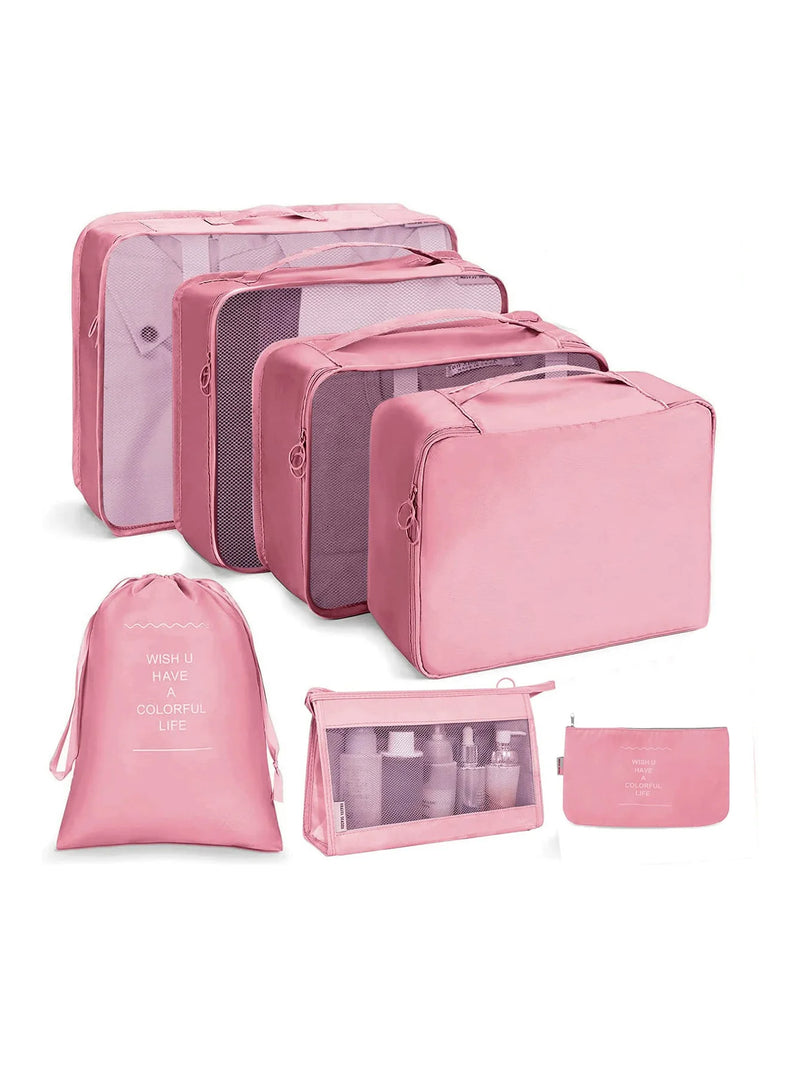 PackWunder Reise-Organizer Set 7/8/9/10-teilig | Faltbare Koffer-Organizer | Für Kleidung, Schuhe & Accessoires