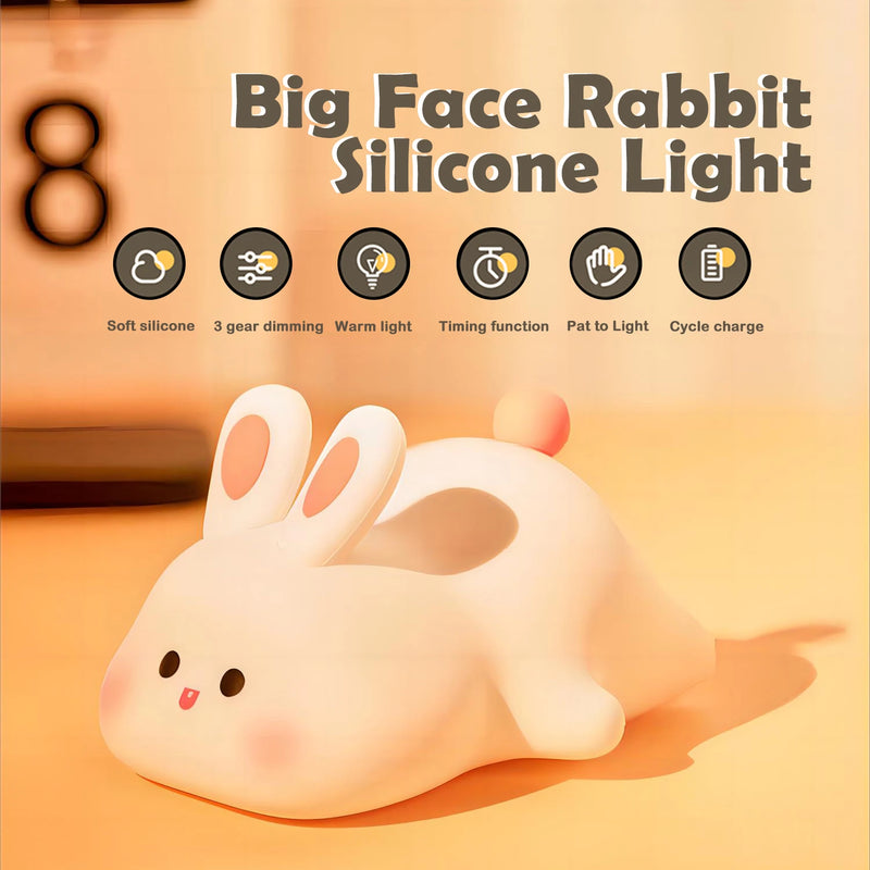 QuackGlow LED Nachtlicht | Niedliches Entendesign | Weiches Silikon | 3 Helligkeitsstufen | USB-Wiederaufladbar | 12 × 10 × 12 cm