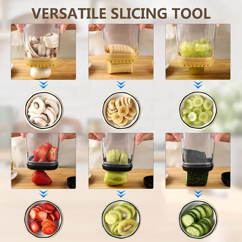 Obstschneider SliceBerry ProCup | Edelstahl-Fruchtschneider mit Druckplatte | Für Erdbeeren, Trauben & Eier