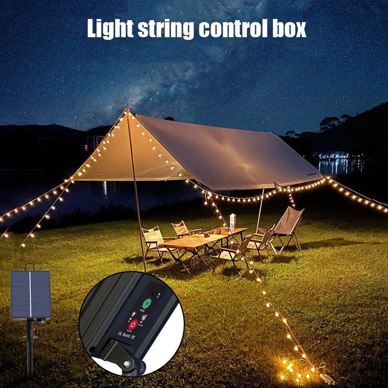 Solar Steuerbox LumiBox SolarControl | Mit Fernbedienung & 8 Leuchtmodi | Für LED-Lichterketten | Indoor & Outdoor Einsatz