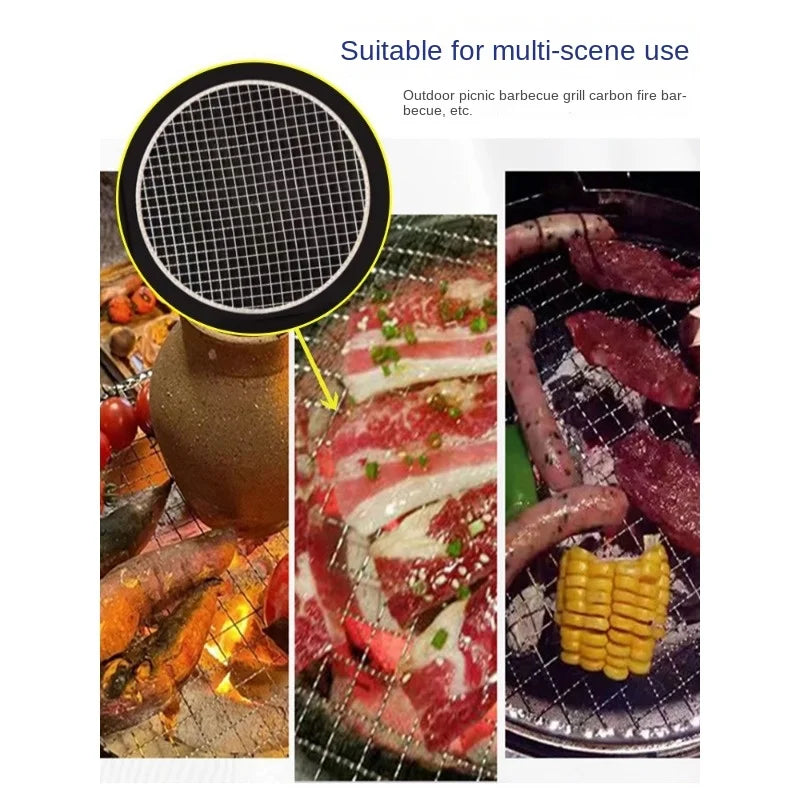 Grillinox BBQ Grillrost | Edelstahl Grillgitter für Camping & Küche | Rostfrei & Hitzebeständig | 30 x 25 cm