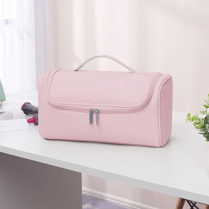 Veluvia Tragbare Haartrockner-Tasche für Reise & Aufbewahrung | Samt-Organizer für Dyson Airwrap & Zubehör | Schutz- & Aufbewahrungstasche mit Haken & Fächern