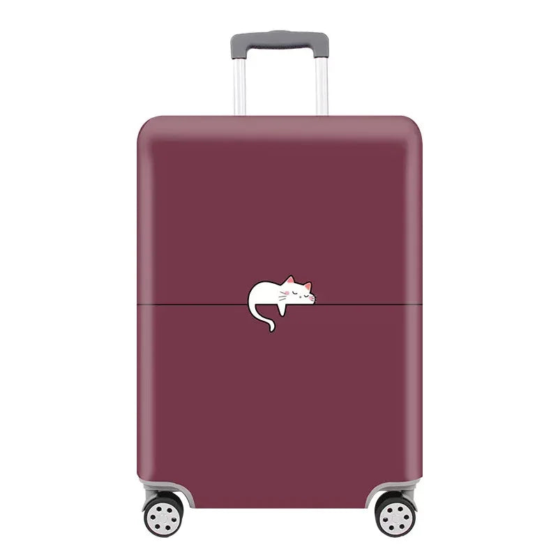 Kofferhülle TravelPaw FlexCover | Elastischer Gepäckschutz mit Tiermotiven | Für 18–32 Zoll Koffer | Reißfest & Waschbar