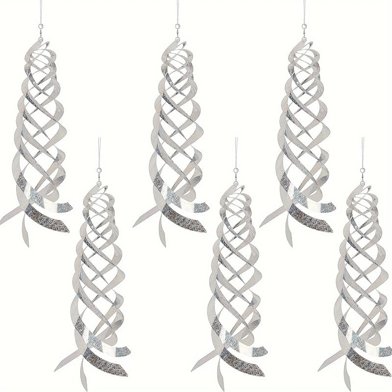 Vogelschreck Reflektoren SkyTwist | 6er-Set | Spiraleffekt gegen Vögel & Spechte | Wetterfestes Silber-Mylar