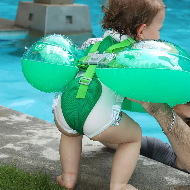Babyschwimmring AquaBär | Sicherer Schwimmspaß für Babys | Für 6–36 Monate | Umweltfreundliches PVC