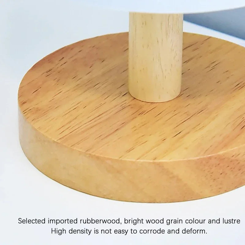 LiánHua LED Tischlampe Pflaumenblüte | Dimmbar | Stoffschirm im chinesischen Stil | Warmweißes Licht | EU-Stecker