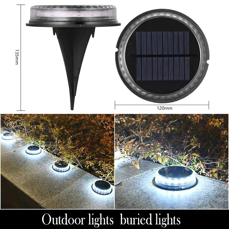 Soliora GroundGlow Solar Bodenleuchten 4er-Set | LED Gartenstrahler | IP65 Wasserdicht | Für Wege, Rasen & Terrasse