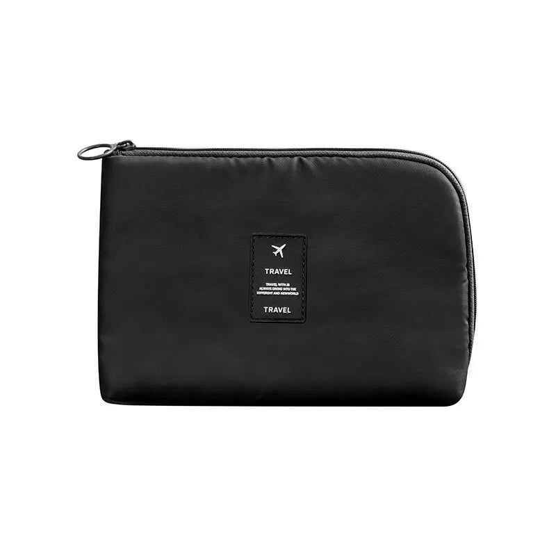 TechTasche Kabeltasche Wasserdicht | Elektronik-Organizer für Reisen | Kompakt & Robust | Nylon 23x15cm