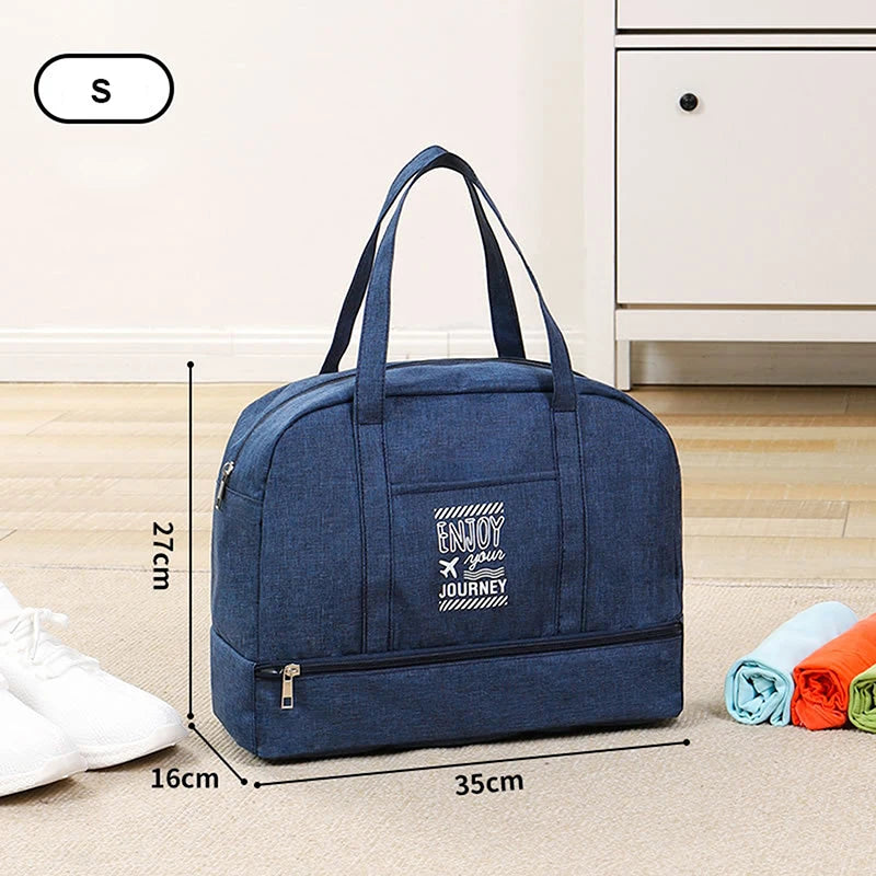 Lugviva Faltbare Reisetasche für Damen | Große Wochenendtasche aus Oxford-Gewebe | Handgepäck-Tasche für Reisen, Alltag & Sport