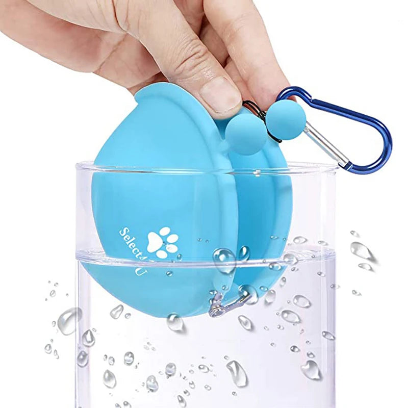 Treatico Silikon-Leckerlibeutel für Hunde | Mit Clip & Klettverschluss | Für Training, Spaziergang & Reisen | 9 × 9,5 cm