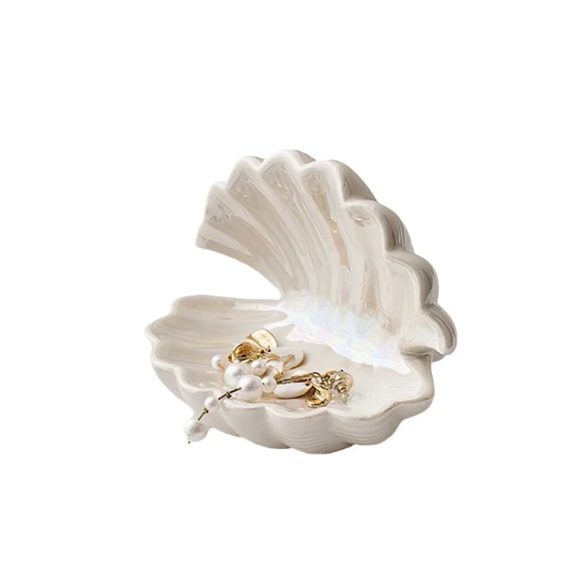 Schmuckschale MarinaShell | Mini Muschel-Design | Keramik | Schmuck- & Dekotablett