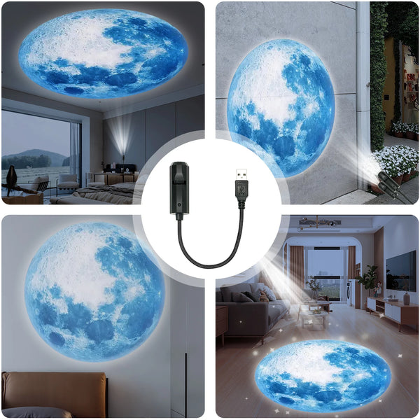 Lunaris Mondlampe | LED Stimmungslicht | USB-betrieben | Aluminiumlegierung & Kunststoff