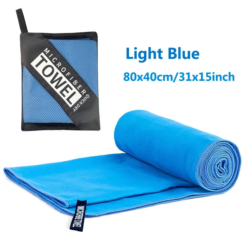 Mikrofaser Handtuch DryWave Pro | Schnell trocknend & Ultraleicht | 40×80 cm | Für Sport, Reisen & Strand