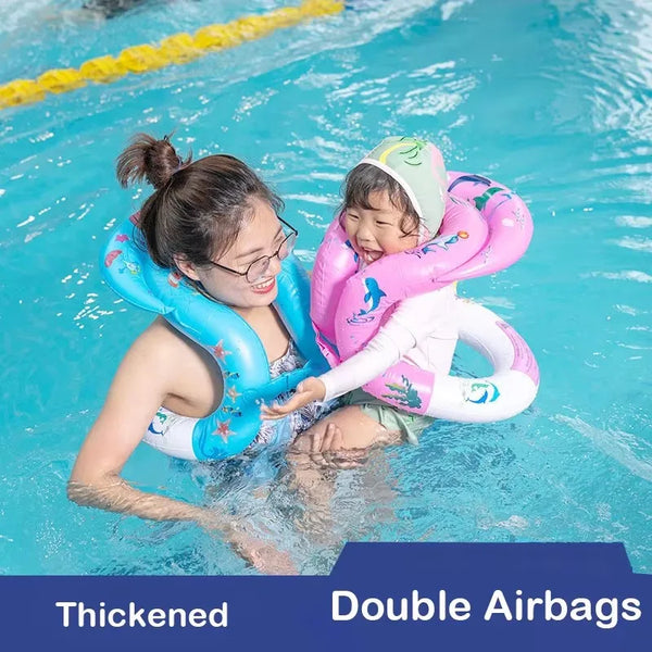 AquaFroh Rooxin Baby-Schwimmring-Weste Aufblasbar – Kinderschwimmring für Pool & Wasser – Lernhilfe für Kinder
