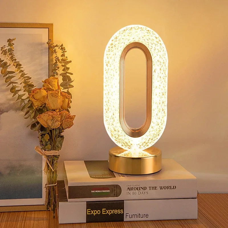 LED Nachtlicht Dimmbar | Touch Steuerung | 3 Lichtfarben | USB Wiederaufladbar