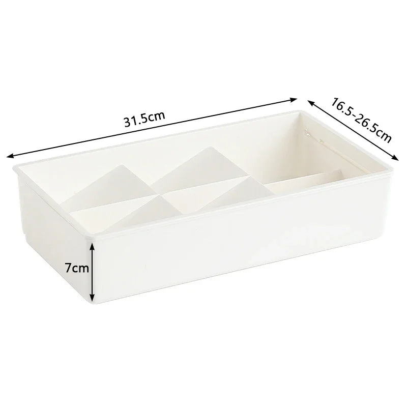 FlexiStore Küchen-Schubladen Organizer | Ausziehbar & Mit Trennwänden | Kunststoff | Ordnungssystem