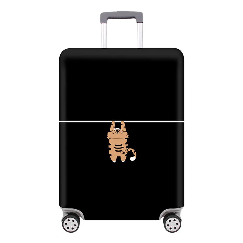 Kofferhülle TravelPaw FlexCover | Elastischer Gepäckschutz mit Tiermotiven | Für 18–32 Zoll Koffer | Reißfest & Waschbar