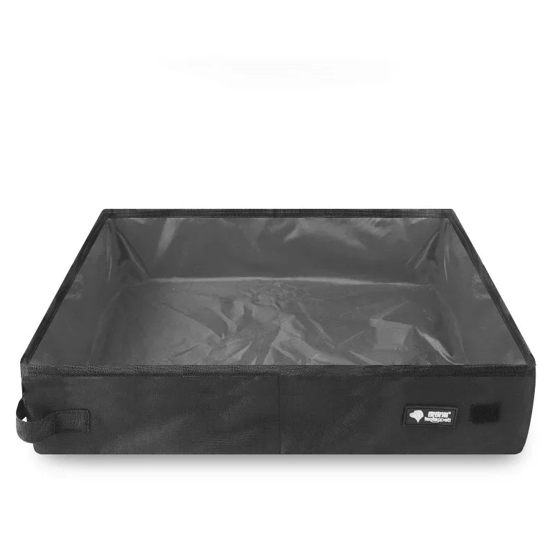 Faltbare Katzentoilette Travapet FlexPotty | Tragbare & wasserdichte Outdoor-Toilette für Katzen & kleine Hunde | 40×30×15 cm