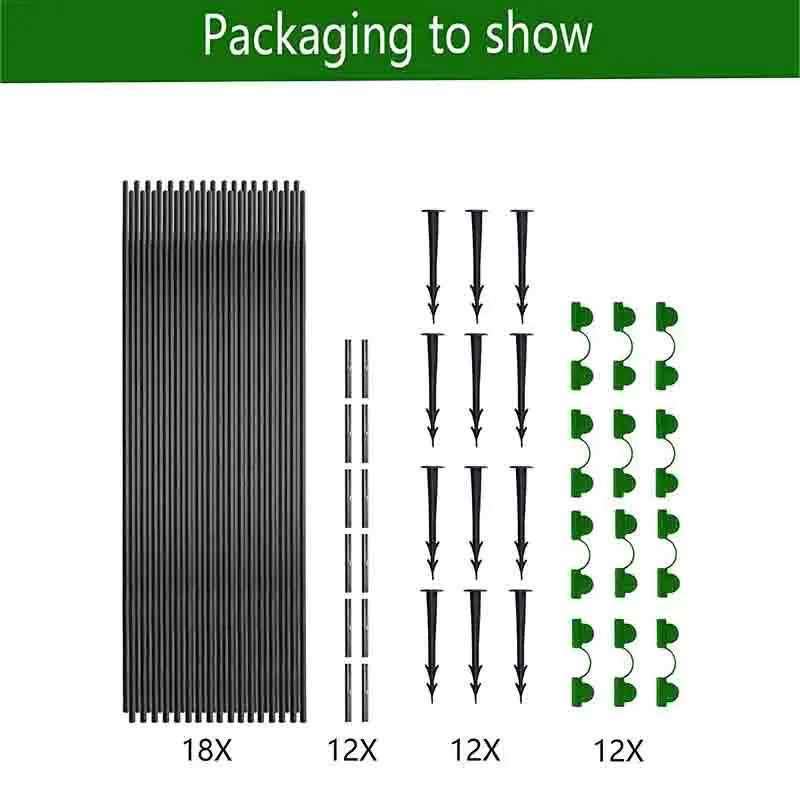 Plantura FlexGrow Gartenbügel-Set aus Fiberglas | DIY Pflanztunnel für Hochbeete & Frühbeet | Rostfrei & Wiederverwendbar | Inkl. Steckverbinder
