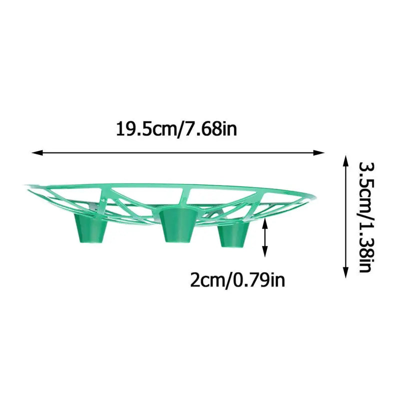 MelonaFix | 10er-Set Wassermelonenhalter für den Garten | 19,5 × 3,5 × 2 cm | Robuste PP-Trays gegen Bodenkontakt & Fäulnis