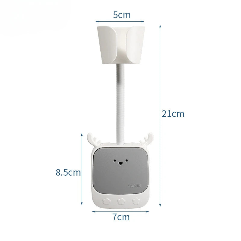 StyleMount Wandhalterung für Haartrockner | 180° Verstellbar & Selbstklebend | Universelle Halterung mit Cartoon-Design | 21 × 7 × 8,5 cm
