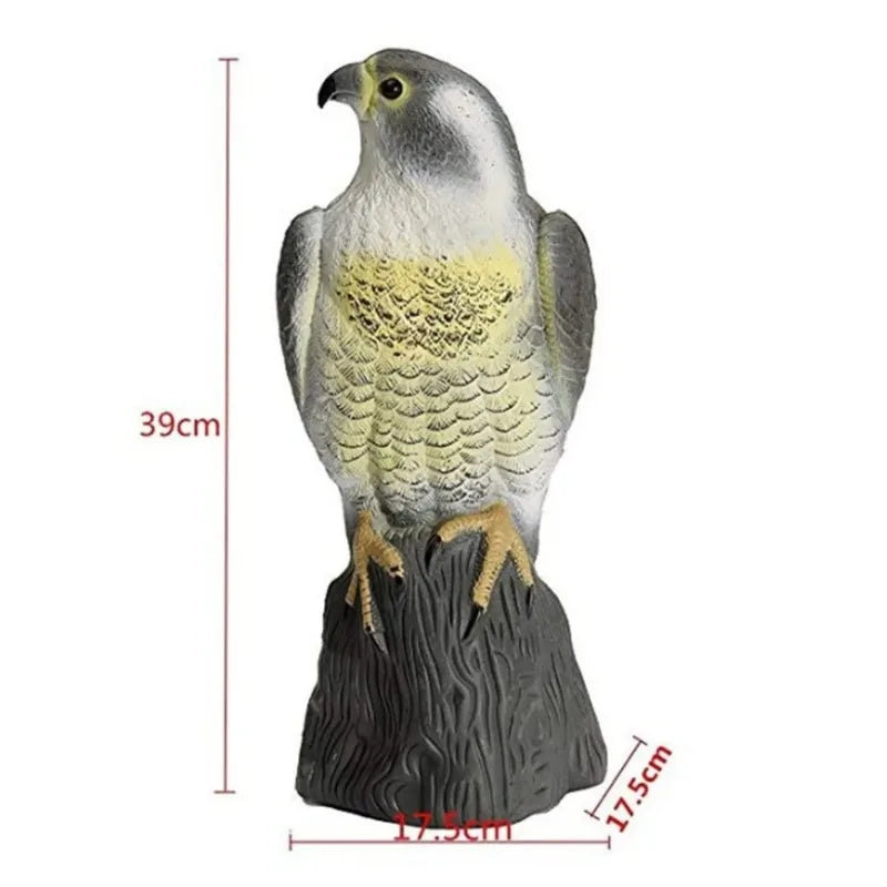 Falcono BirdGuard Vogelschreck Greifvogel Dekofigur | Realistische Adlerattrappe aus Kunststoff | Für Garten & Balkon