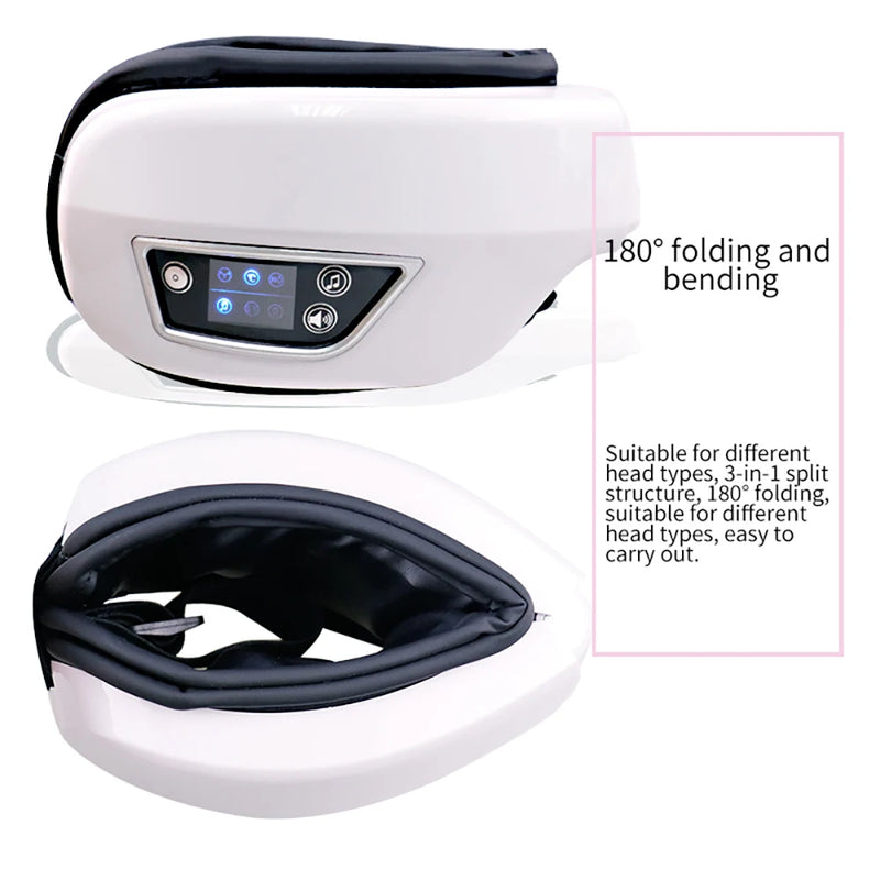 Elektrisches Augenmassagegerät Visella Sense | Mit Luftdruck, Bluetooth-Musik & 4 Modi | Für Entspannung & besseren Schlaf | 1200 mAh Akku