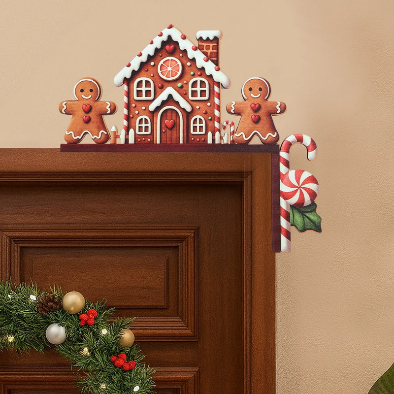 Weihnachtliche Holzdeko FrostiHome | Weihnachtsmann & Schneemann | Holz Türschild & Eckdeko | Weihnachten & Neujahr 2026