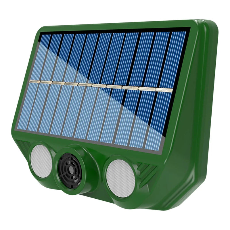 Solar Tiervertreiber ECOFERA DualProtect | Ultraschall & LED | IP66 Wasserdicht | Solarbetrieben mit USB-Ladeoption | 200-300 m² Abdeckung