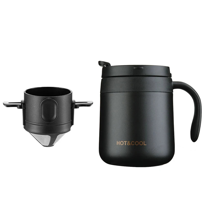 BrewViva Kaffee- & Teefilter Edelstahl | Wiederverwendbar & Tragbar | Für Becher & Kanne | 304er Edelstahl