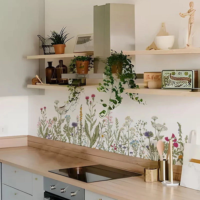 HoloTile Küchenrückwand Sticker | Smaragd Holografisch | Selbstklebend & Wasserfest | 115×40 cm PVC