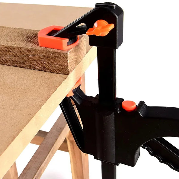 Gripano Mini F-Schraubzwinge für Holzarbeiten | Schnellspann-Klemme mit Ratschenmechanismus | 1 Stück – Kompakt & robust