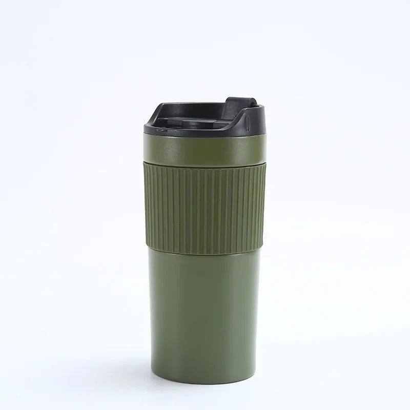 BrewMate Go | Isolierte French Press To-Go | 420 ml | Edelstahl | Doppelwandig & Auslaufsicher