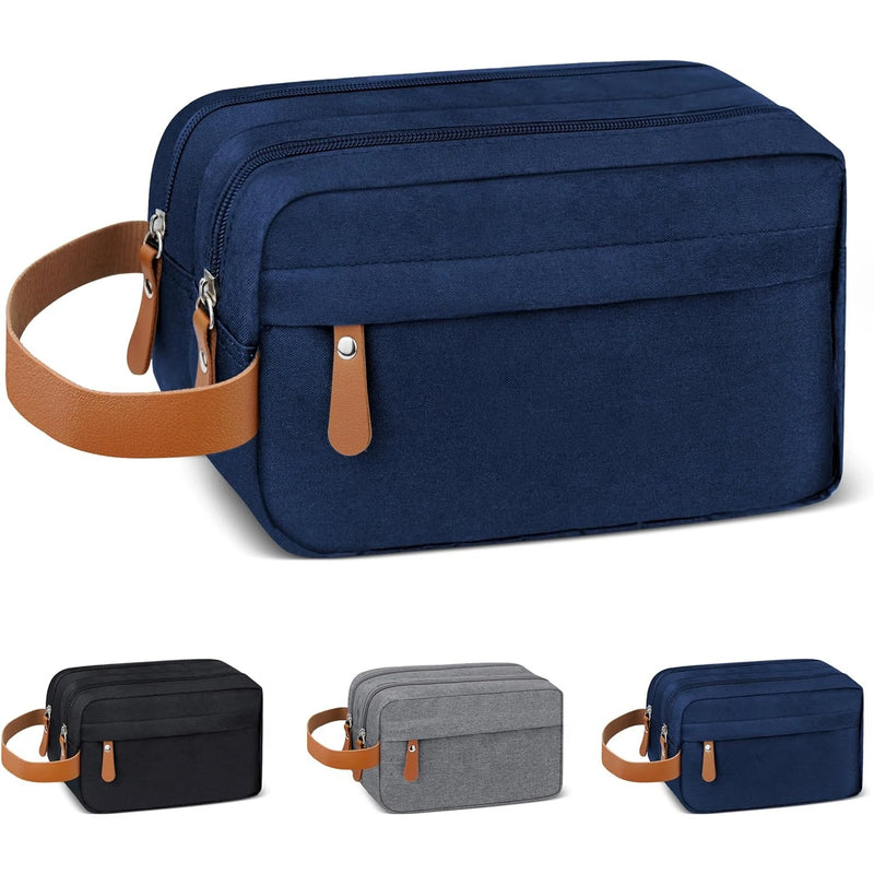 Travenco Kulturtasche zum Aufhängen für Herren | Wasserabweisend & Geräumig | Canvas-Reisetasche mit vielen Fächern