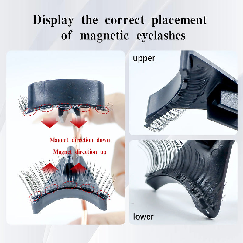 Magnetische Wimpern LashAura Magnetique | 8-teiliges Set ohne Kleber & Eyeliner | Wiederverwendbar | 5 Magnete | Natürlich & Voluminös
