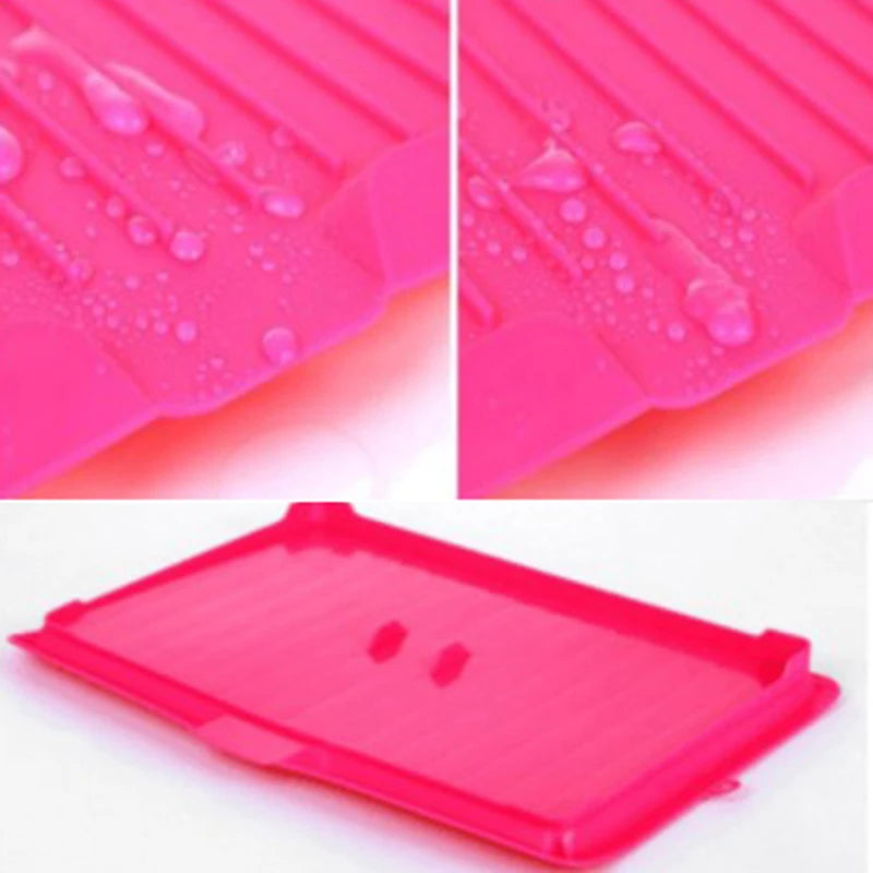 FlexiDry Pro Flexibles Abtropfgestell | Silikon-Abtropfmatte für Spüle | Hitzebeständig & Faltbar | 44,7 x 30,9 cm | Geschirr-Organizer für Küche