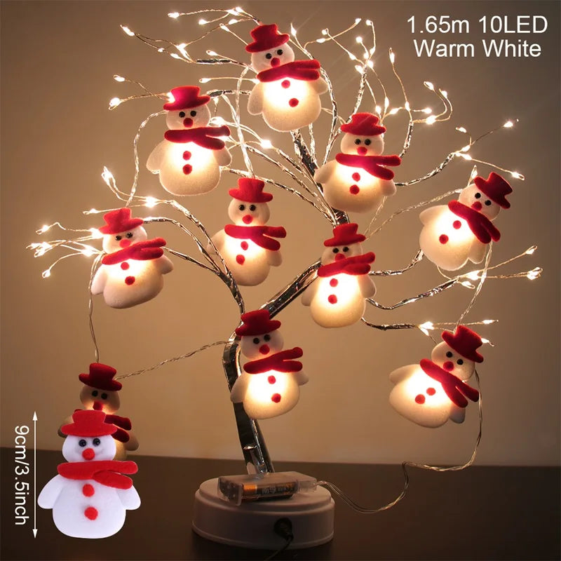 Frostella LED Schneemann Lichterkette | Weihnachtsdeko Innen | Warmweiß & Batteriebetrieben | 2025 Xmas Design