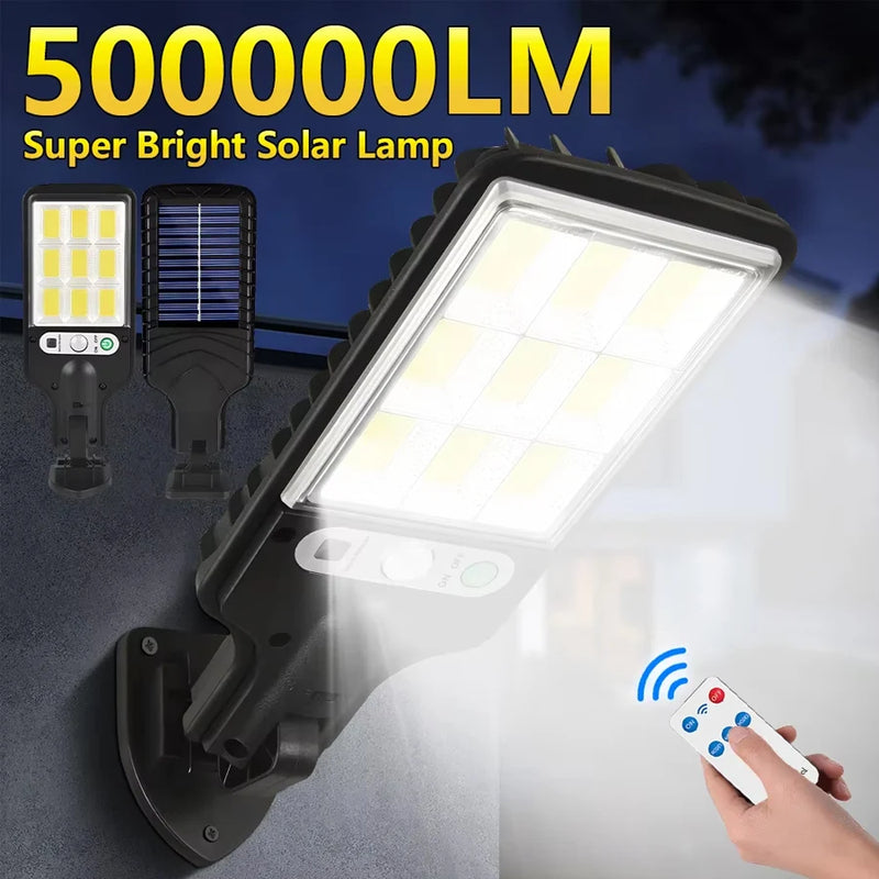 Solivon MotionBright Solar Wandleuchte mit Bewegungsmelder | IP65 Wasserdicht | Mit Fernbedienung & 3 Lichtmodi | Für Garten, Wand & Einfahrt