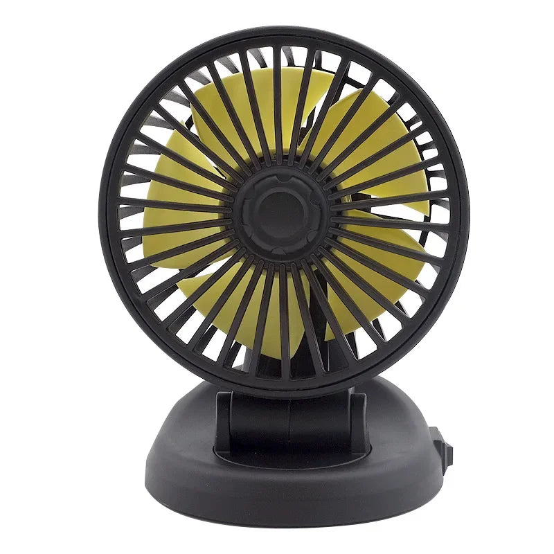 Ventoro Auto-Ventilator 12V/24V/5V | USB oder Zigarettenanzünder | Drehbar & Kompakt | Für PKW, LKW, SUV, Wohnmobil & Büro