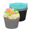 Flexcora AirBake Cups  Silikon Backförmchen für Heißluftfritteuse | 3/6/9 Stück | Wiederverwendbar & Antihaft | 6,5x5 cm