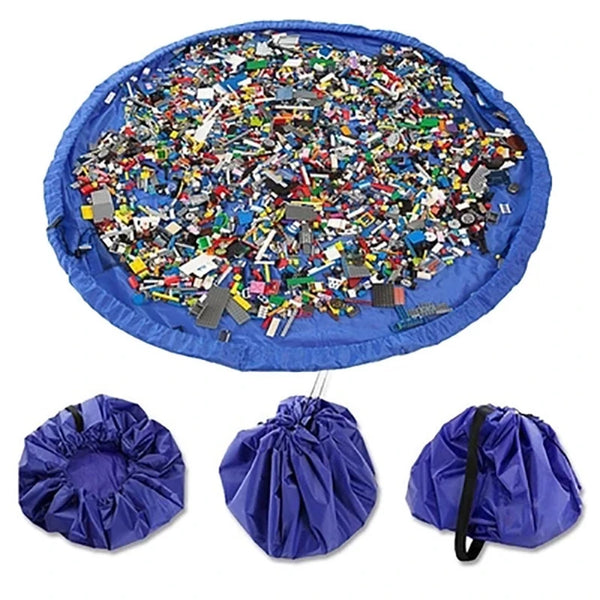 PlayTidy Spielzeug-Aufbewahrungsmatte für Kinder | 2-in-1 Spielteppich & Aufbewahrungstasche | Robustes Oxford-Gewebe | Ø 150 cm