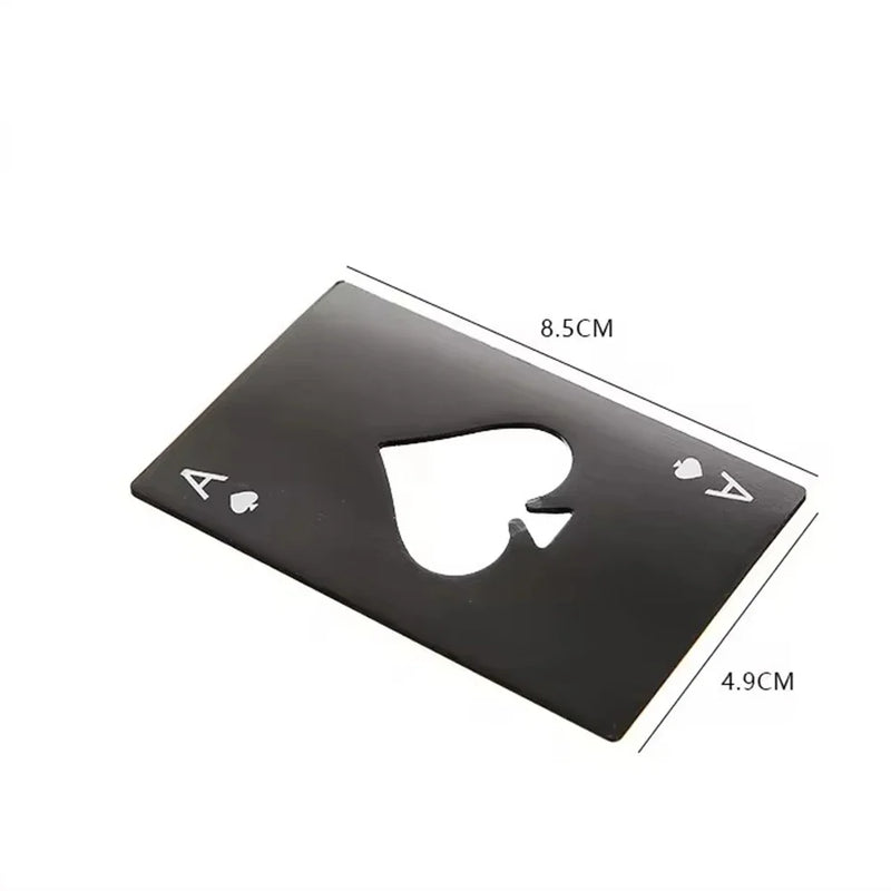 AcePour Edelstahl-Flaschenöffner im Spielkarten-Design – Robust, Stilvoll & Immer Griffbereit